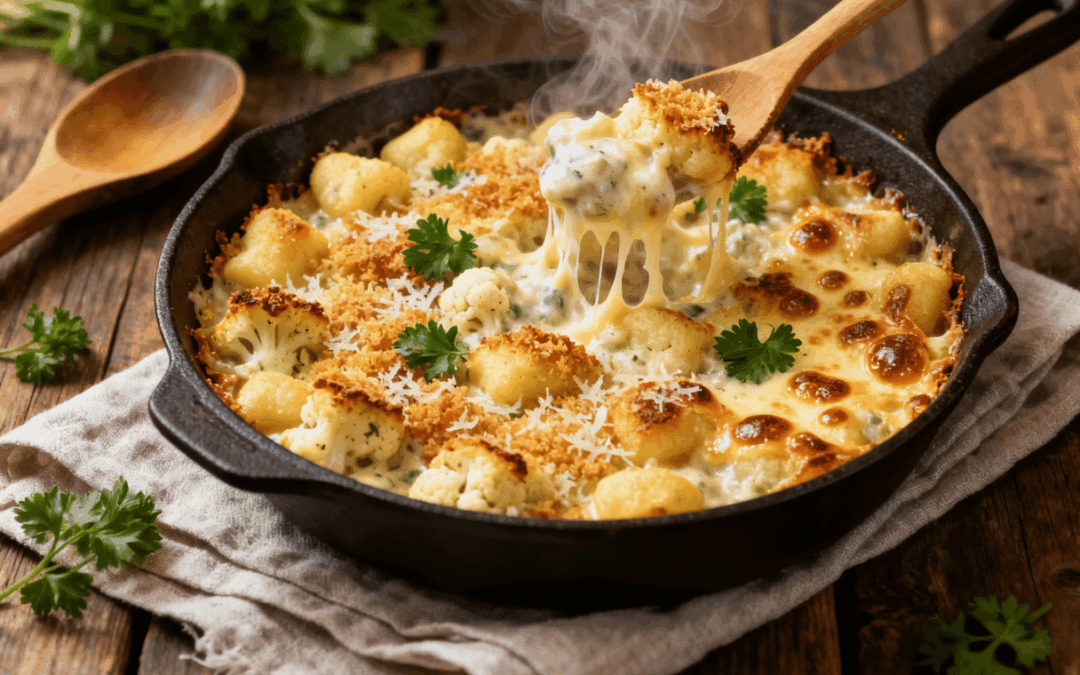 Blumenkohl-Gnocchi-Auflauf – Cremiger Ofengenuss mit Käsekruste