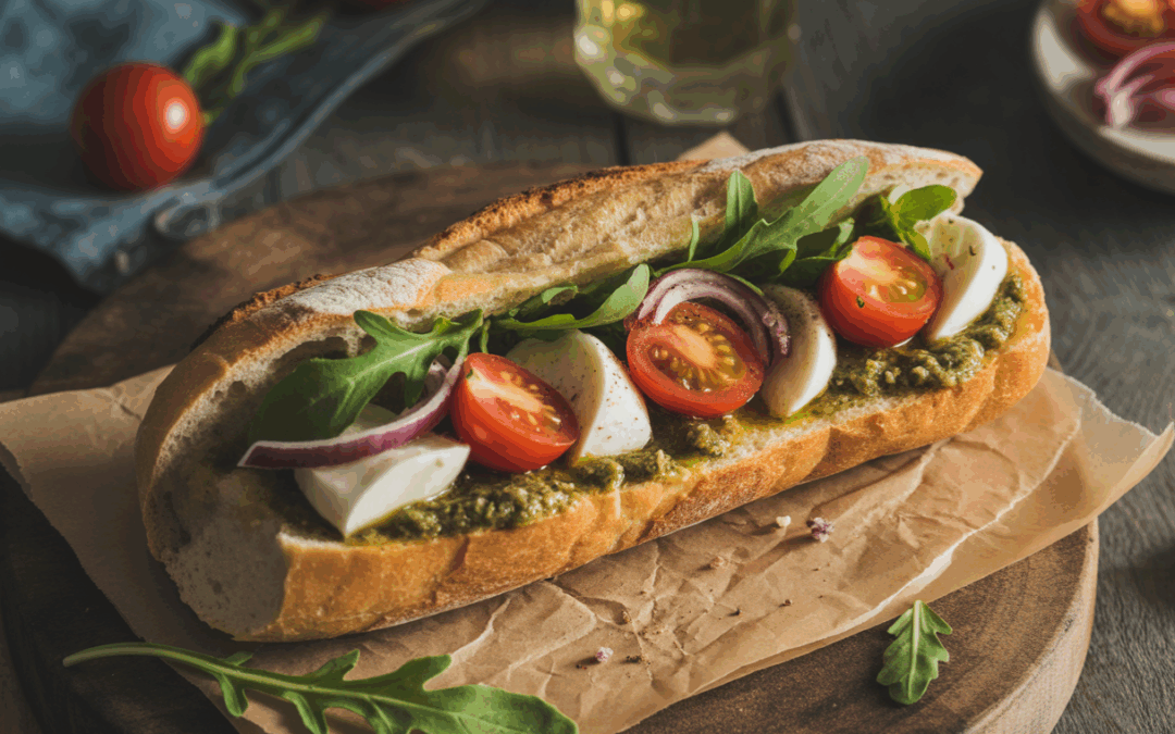 Italo Baguette – Mediterranes Ofenbrot mit Tomate & Mozzarella