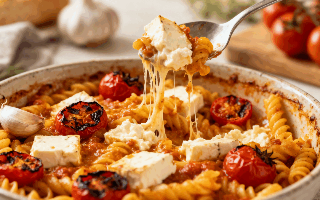 Ofen-Feta-Pasta – Cremige Tomatenpasta mit gebackenem Feta
